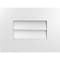 Ekena Millwork Vertical Surface Mount PVC Gable Vent: Non-Functional, w/ 3-1/2"W x 1"P Standard Frame, 16"W x 12"H GVPVE16X1201SN - alternate 1